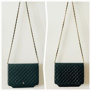 Vintage JAY HERBERT Diamond Quilted Small Leather Crossbody